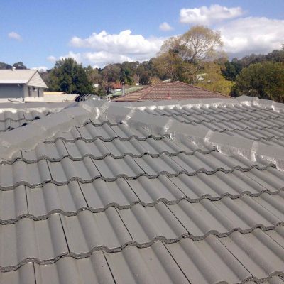 Grey Coated Roof— roof restoration newcastle