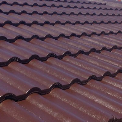 Maroon Coated Roof— Roofing Services, NSW