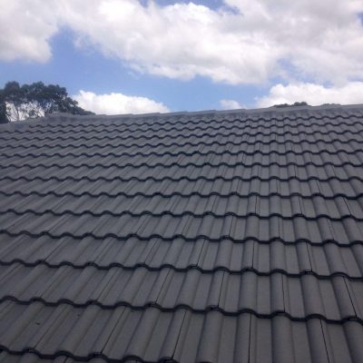 Well Coated Grey Roof— roof restoration newcastle